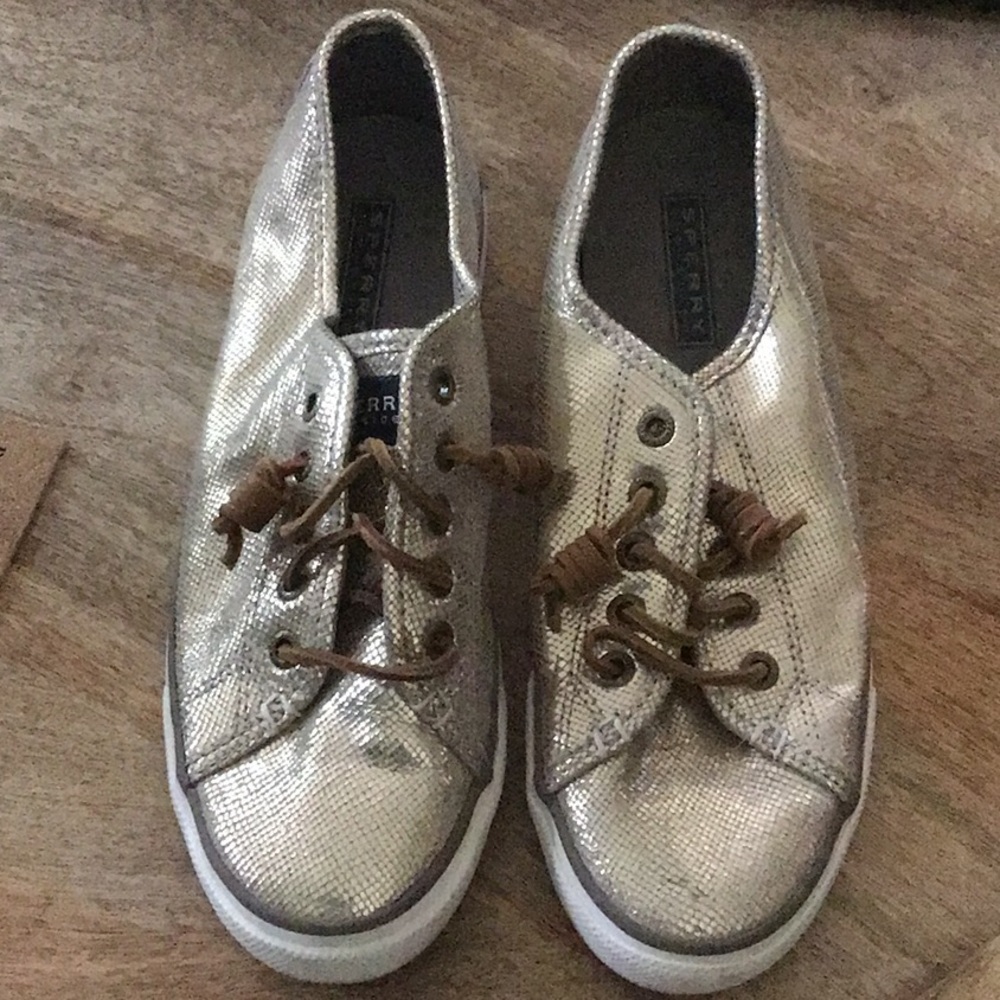 Sperry Gold Slip-on Sneakers Size 8.5